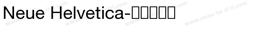 Neue Helvetica字体转换